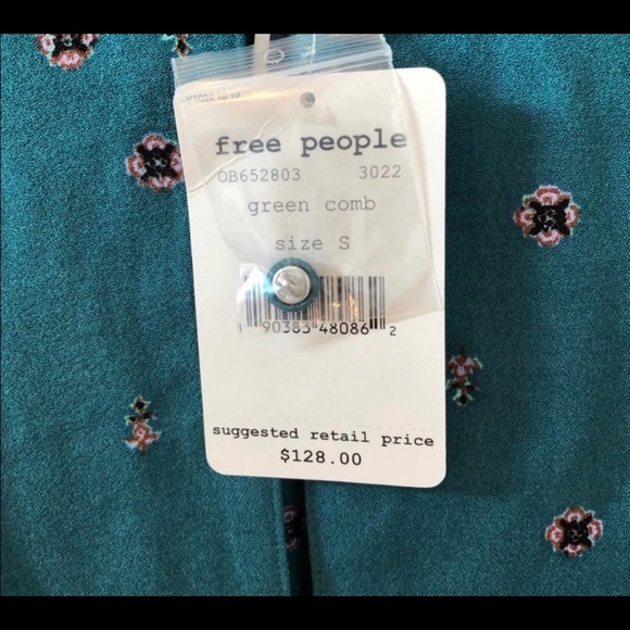 Free People Green Comb Romper - Picture 5 of 5